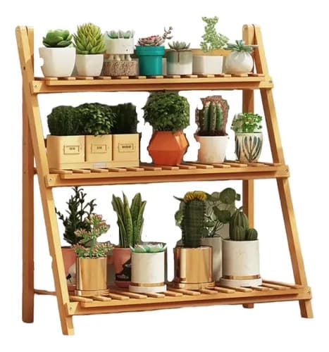 Floreira de Madeira Jardim Vertical Estante Organizadora por R$ 57