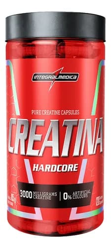 Creatina Hardcore 100% Pura 120 Cápsulas Integralmédica