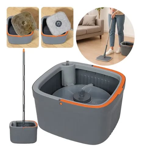 Mop Giratório Água Limpa Quadrado Import Poemme