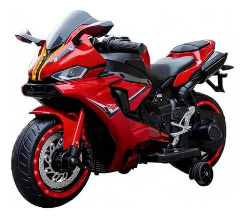 Mini Moto Elétrica Infantil LED Até 60kg Bivolt