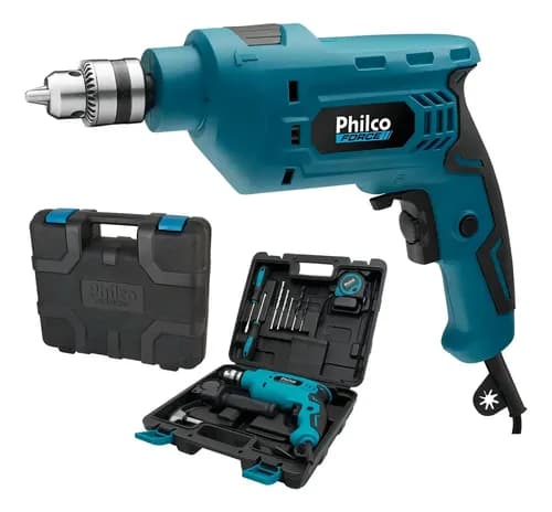 Kit Furadeira de Impacto Philco PFU01MF 650W com Maleta por R$ 100 no Pix