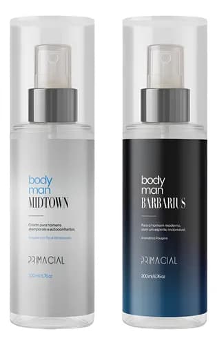 Kit Body Splash Masculino Barbarius + Midtown 200ml com cupom (Pix) por R$ 72,82