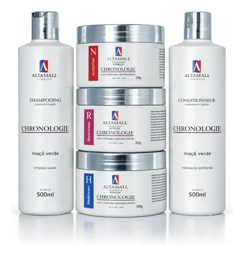 Kit 5 Itens Cronograma Capilar Manutenção Completa Profissional com Oferta