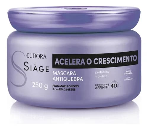 Mascara Capilar Eudora Siage Acelera o Crescimento 250g por R$ 35,80