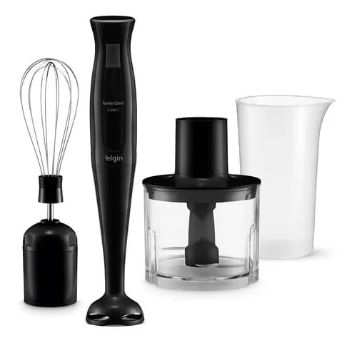 Mixer Turbo Chef 3 em 1 Elgin 200W Preto