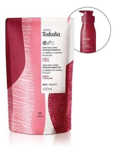 Refil Hidratante Natura Tododia Cereja e Avelã 400ml
