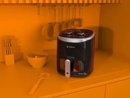 Fritadeira Sem Óleo Cadence Delicook Fryer Show 4,2L com Visor 1350W