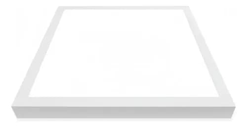 Painel/Plafon LED Sobrepor 40W 40x40 Quadrado Branco Frio (6500K) por R$ 52,24
