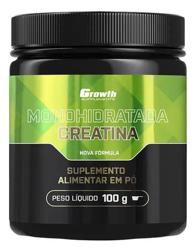 Creatina Monohidratada Growth Supplements 100g por R$34 (com cupom)