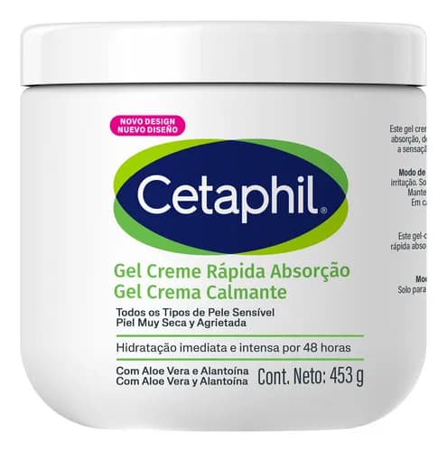 Cetaphil Gel Creme Hidratante Corporal para Pele Sensivel 453g por R$56