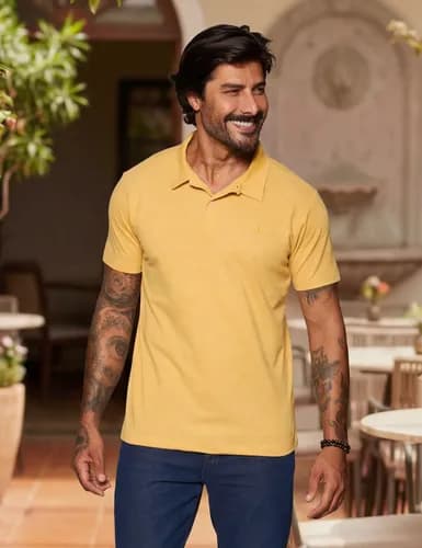 Polo Piquet Reserva Mescla Daniel