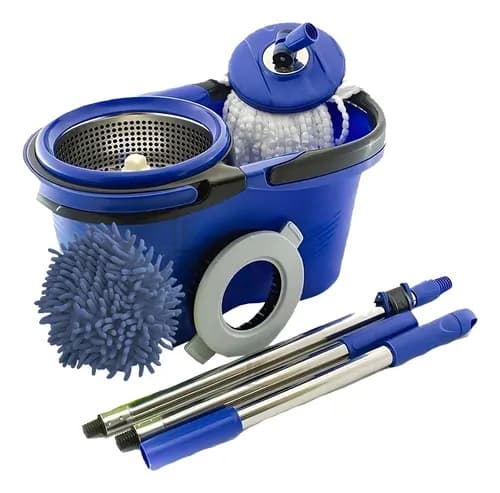 Esfregão Perfect Pro Mop 360 Balde Inox 16L