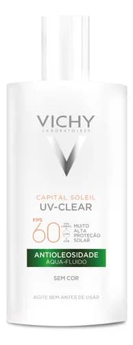 Protetor Solar Facial Vichy UV-Clear FPS 60 Sem Cor 40g (Toque Seco/Antioleosidade) por R$ 65,79