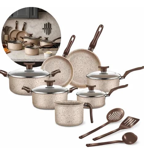 Conjunto de Panelas Antiaderente Imperial 10 Peças