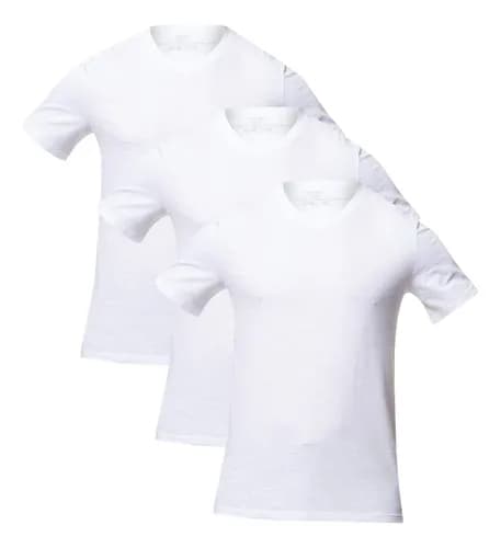 Kit 3 Camisetas Masculinas Slim Básicas Hering