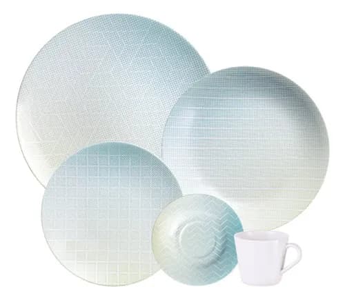 Aparelho de Jantar Tramontina Polaris 20 Peças em Porcelana Decorada com Cupom
