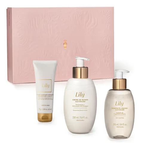 Kit Presente Lily O Boticário Cuidados Tradicional
