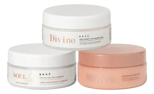 Kit Braé Cronograma Capilar Divine Revival Soul 200g