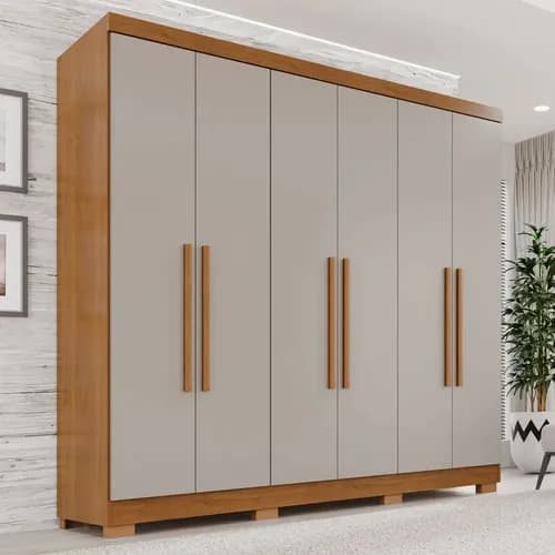 Guarda-roupa Casal França Wt 6 Portas 2 Gavetas