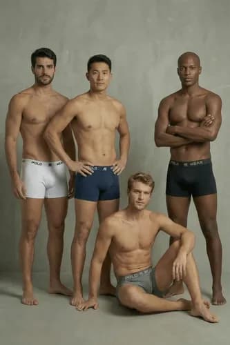 Kit 10 Cuecas Boxer Polo Wear Lisa Sortidas