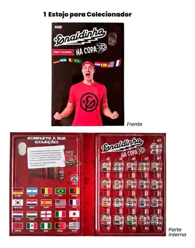 Kit Starter Enaldinho Copa 2026 + Estojo e Cabeçudinhos