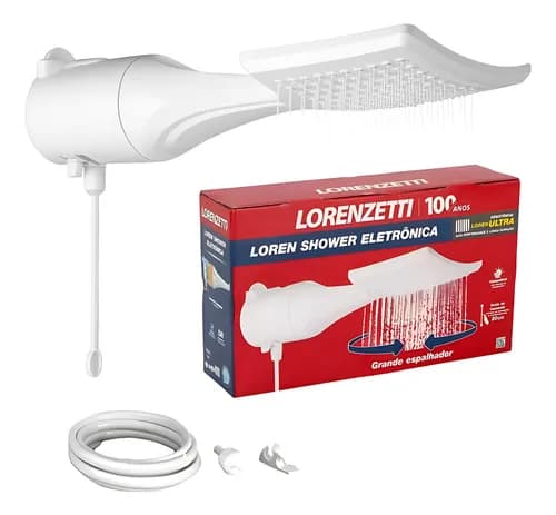 Chuveiro Lorenzetti Loren Shower Ultra Eletrônico 7500W Branco por R$ 92 no Pix (com cupom)