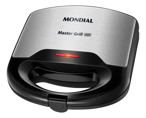 Sanduicheira Mondial Master Grill S-20 750W Preto/Inox por R$ 61 (cupom Meli+)