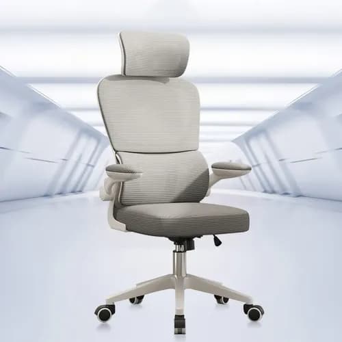 Cadeira de Escritório Ergonômica Python Fly B07 Cinza com Suporte Lombar por R$ 309,44 (com cupom)