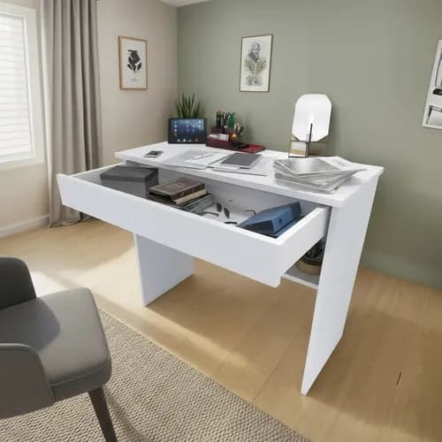 Mesa Escrivaninha Home Office com Gaveta para Notebook/PC + Cupom