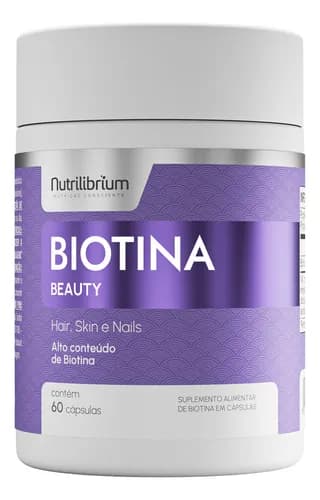 Biotina 100% Pura Beauty 60 Cápsulas