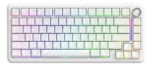 Teclado Mecânico Free Wolf F75 75% Tri-Mode (Bluetooth/2.4G/USB) RGB Hot-Swappable por R$ 239