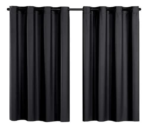 Cortina Blackout PVC 2,20m x 1,30m Preta Corta Luz por R$ 28,95
