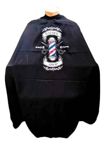 Capa Microfibra Preta Zíper Barber Pole 155x120cm