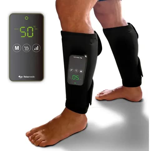 Bota de Compressão Relaxmedic F10 Thermo com Aquecimento - Preto