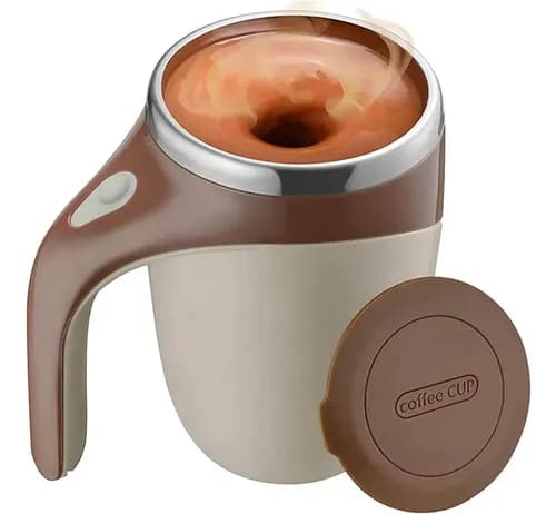 Copo Caneca Mixer Elétrica 400ml com Tampa