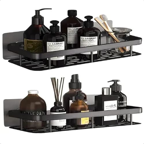 Kit 2 Suportes Porta Shampoo Adesivo Homeroarte