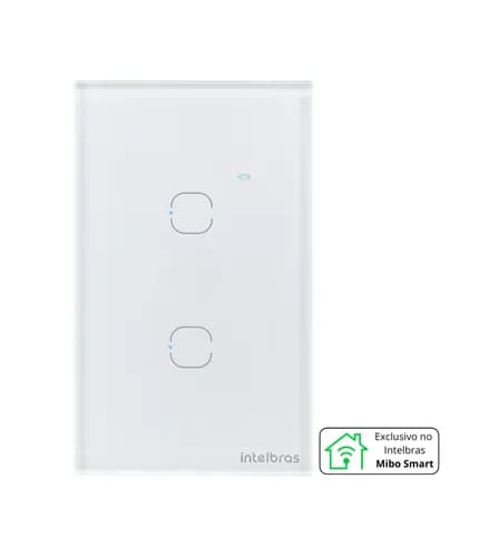 Interruptor Touch Inteligente Wi-Fi Intelbras EIW 1002 2 Teclas Branco por R$ 60,21 (Pix + cupom)