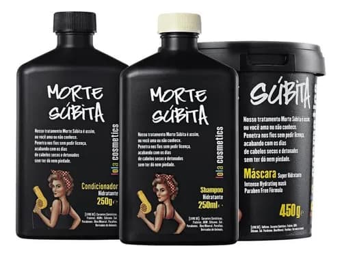 Kit Lola Cosmetics Morte Súbita Hidratante 3 Produtos