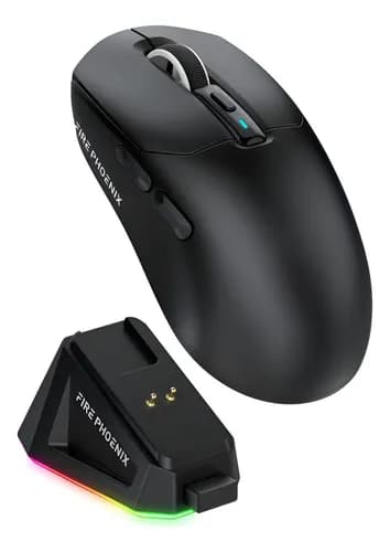 Mouse Gamer Sem Fio Fire Phoenix PAW3311 24000 DPI por R$ 108 + cupom BORTOLETO15