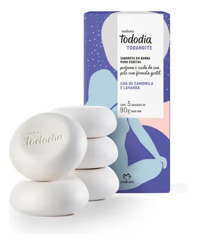 Sabonete Barra Natura Tododia Camomila e Lavanda 5 un