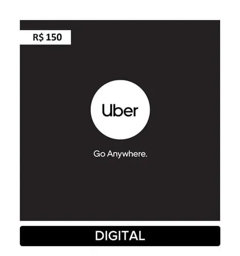 Gift Card Uber Digital R$ 150 por R$ 105