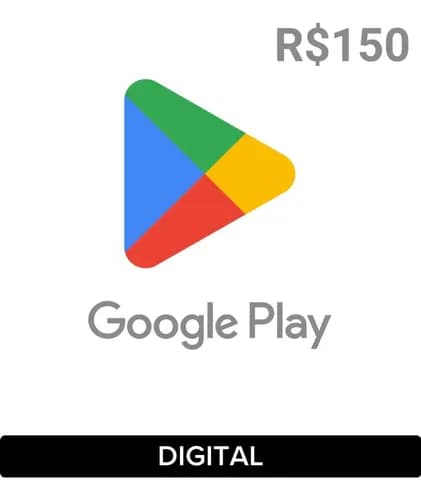 Vale-Presente Google Play Digital R$ 150 por R$ 105