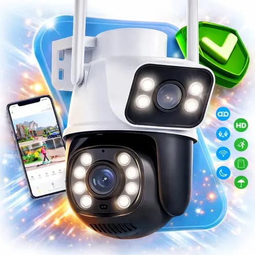 Câmera Wi-Fi Externa Maxnova Full HD Lente Dupla