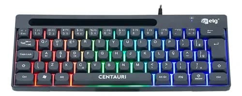 Teclado Gamer ELG Centauri Mini TGCT ABNT2 (60%, 67 teclas) por R$ 45 (Cupom no anúncio)