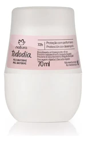 Desodorante Antitranspirante Roll-on Natura Tododia Pele Uniforme 70 ml