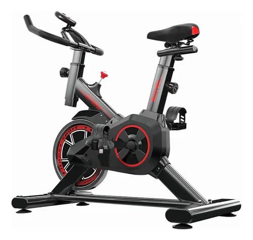 Bicicleta Ergométrica Spinning X11 Academia Preto e Vermelho