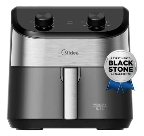 Fritadeira Air Fryer 5,5L Midea Widemax 1900W