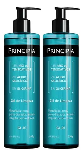Kit 2 Géis de Limpeza Facial Principia GL-01