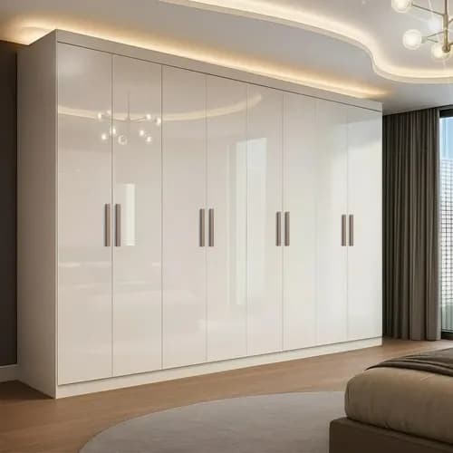 Guarda-Roupa Casal Paris Espresso Móveis 8 Portas 4 Gavetas Branco por R$ 800,99 no Pix (cupom)