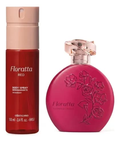 Combo O Boticário Floratta Flores Secretas 75ml + Red Body Spray 100ml em promoção